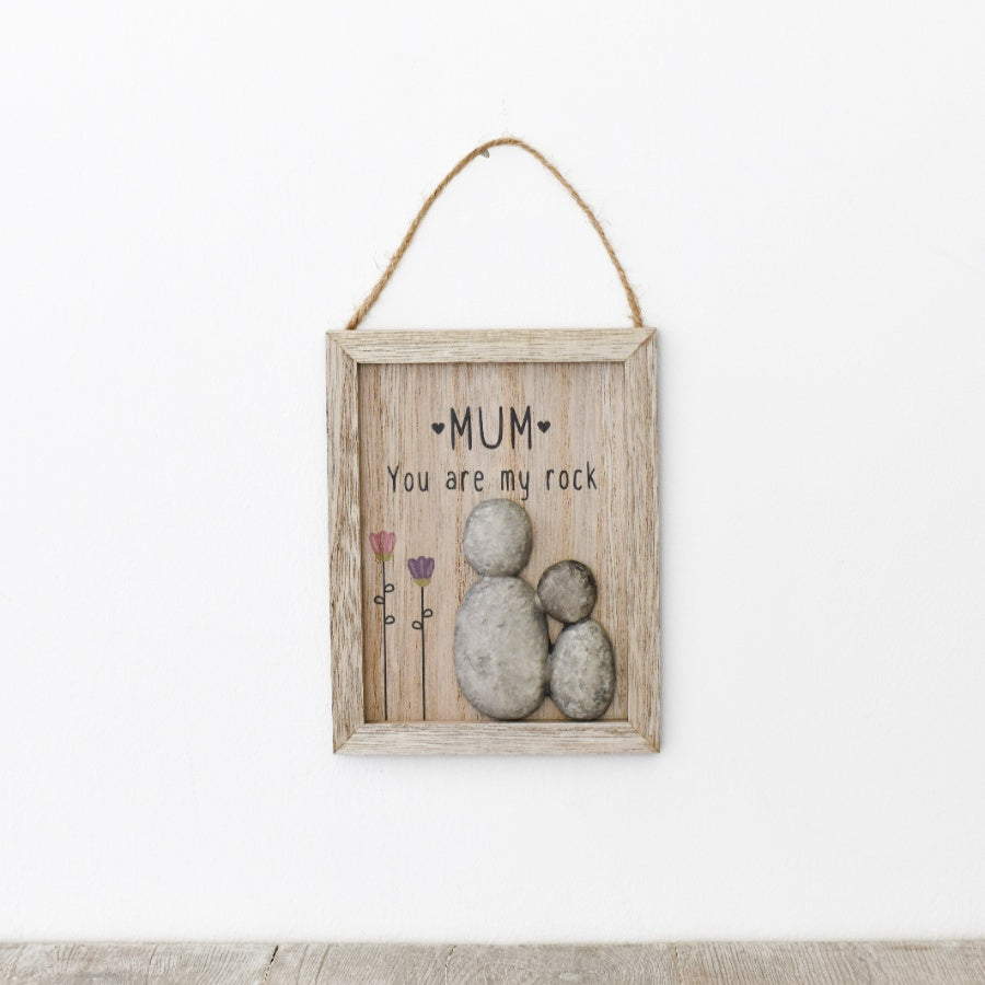 The Foalyard - Portland Living MUM You are my rock - Hanging Pebble Plaque.jpg
