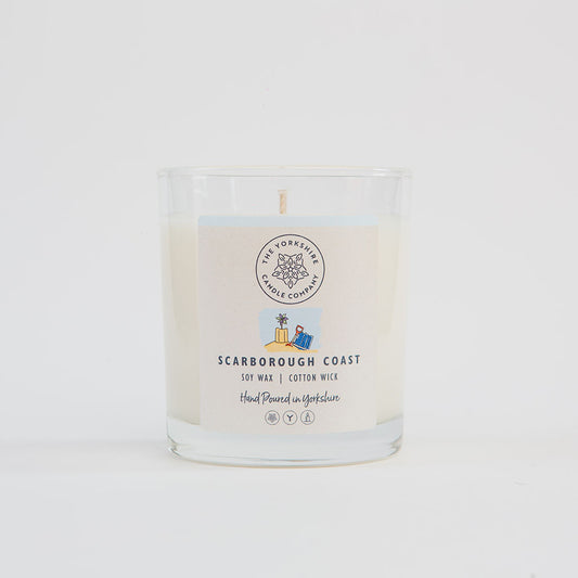 The Foalyard - Scarborough Coast Candle Glass Tumbler British Made by The Yorkshire Candle Company