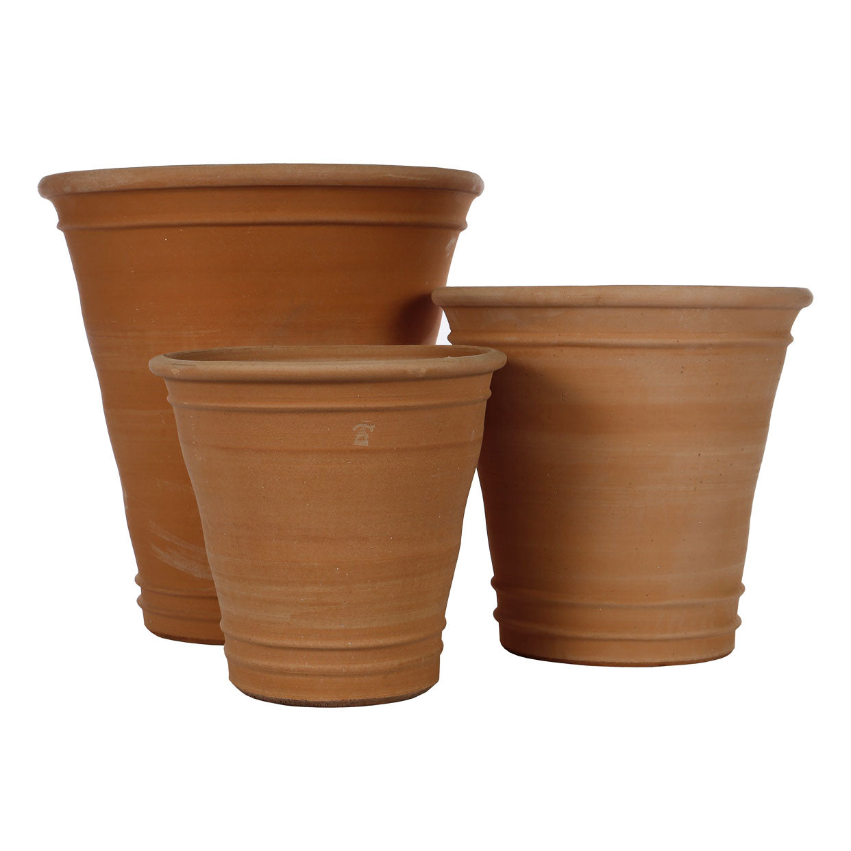 The Foalyard - Sitia Cretan Terracotta Large Frost-Proof Planters H75 x D75cm high quality garden decoration - 50 years guarantee - The Terracotta Pot Company - Cretan Ceramics by Andonis Araviakis