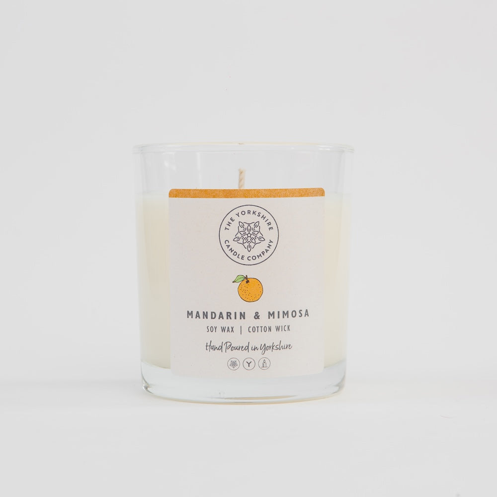 The Foalyard Mandarin Mimosa Candle Glass Tumbler