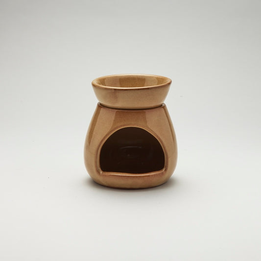 The Foalyard Yorkshire Candle Company Wax Melt Oil Burner Beige front