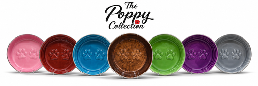 The Poppy Collection Dog Bowl - Green