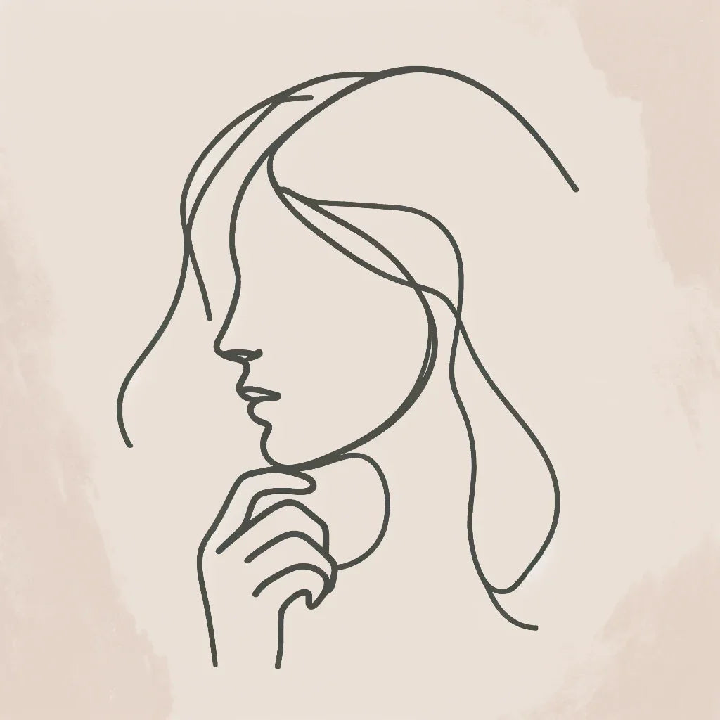 Thoughtful Contours Canvas