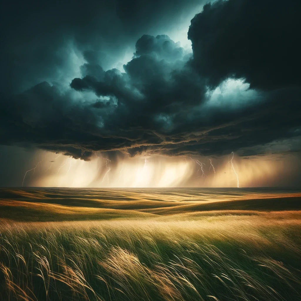 Thunderstorm Prairie Canvas