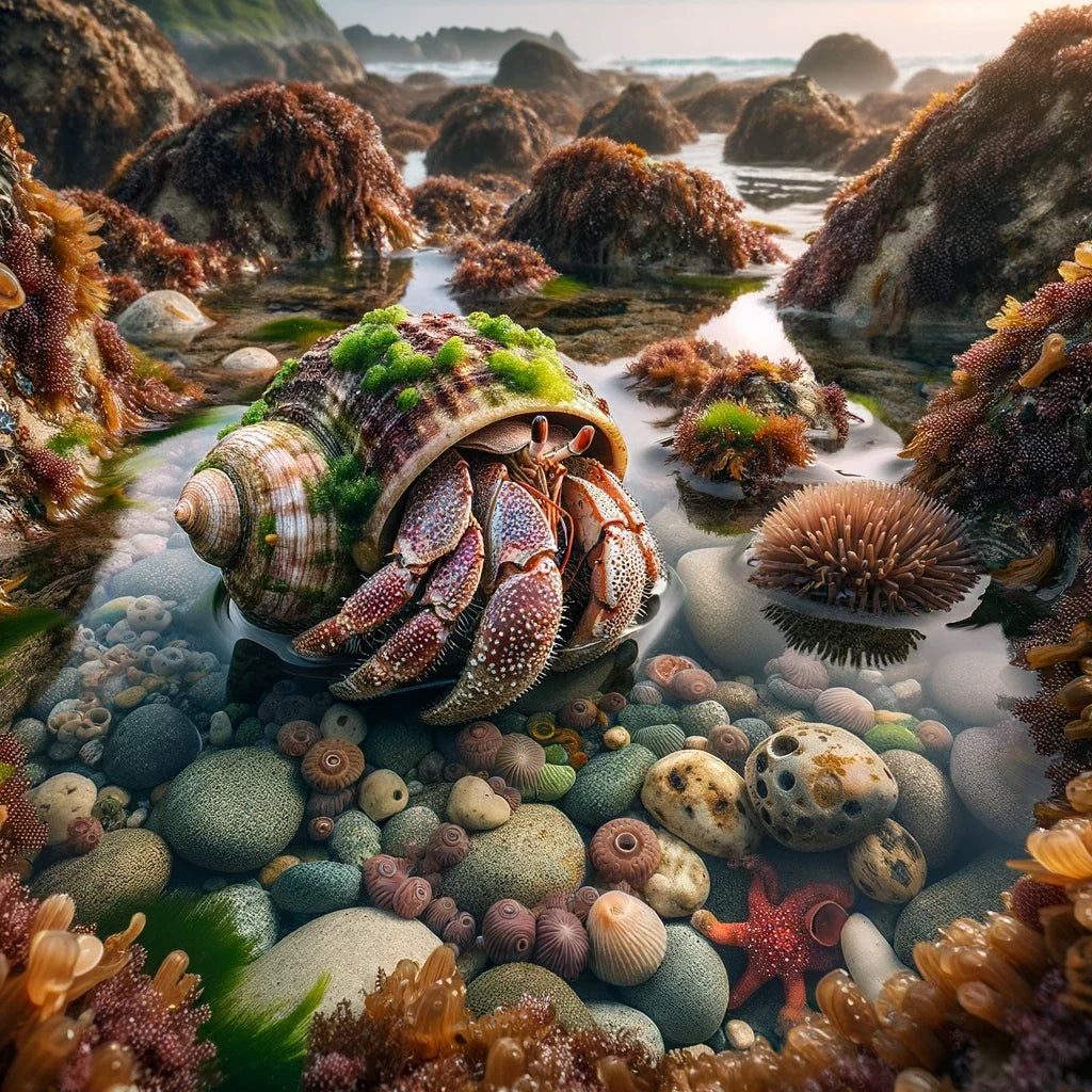 Tide Pool Hermit Crab Canvas
