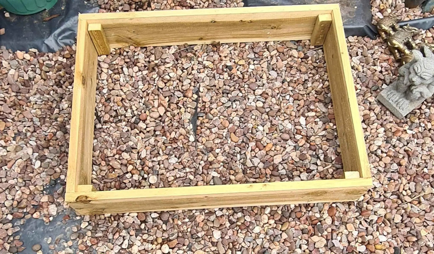 6x1 Timber Wooden Raised planter Beds choose from 3 hights