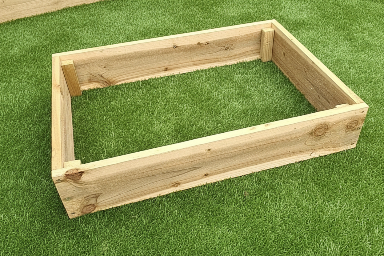 6x1 Timber Wooden Raised planter Beds choose from 3 hights