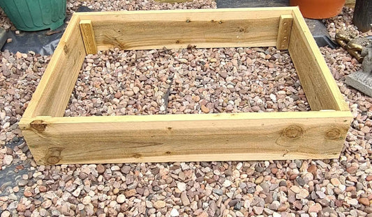 6x1 Timber Wooden Raised planter Beds choose from 3 hights