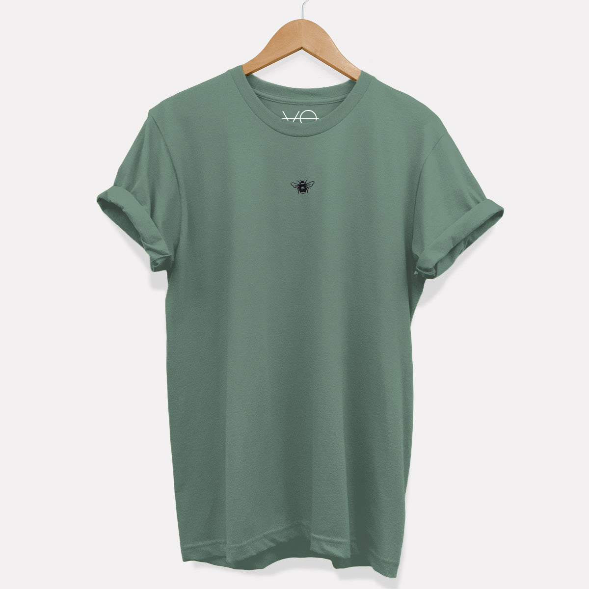 Tiny Embroidered Bumble Bee T-Shirt (Unisex)