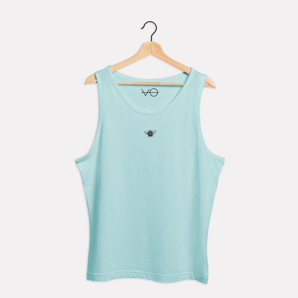 Tiny Embroidered Bumble Bee Tank (Unisex)