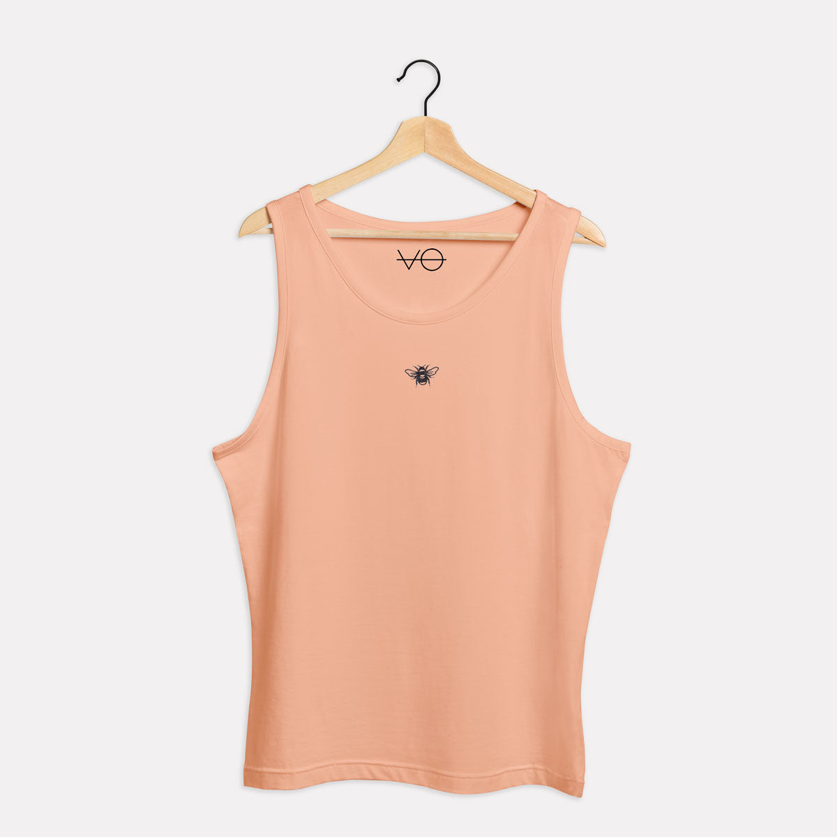 Tiny Embroidered Bumble Bee Tank (Unisex)