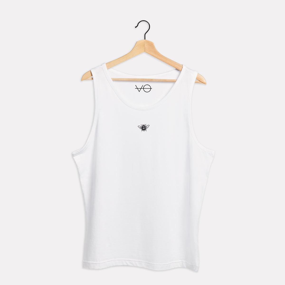 Tiny Embroidered Bumble Bee Tank (Unisex)
