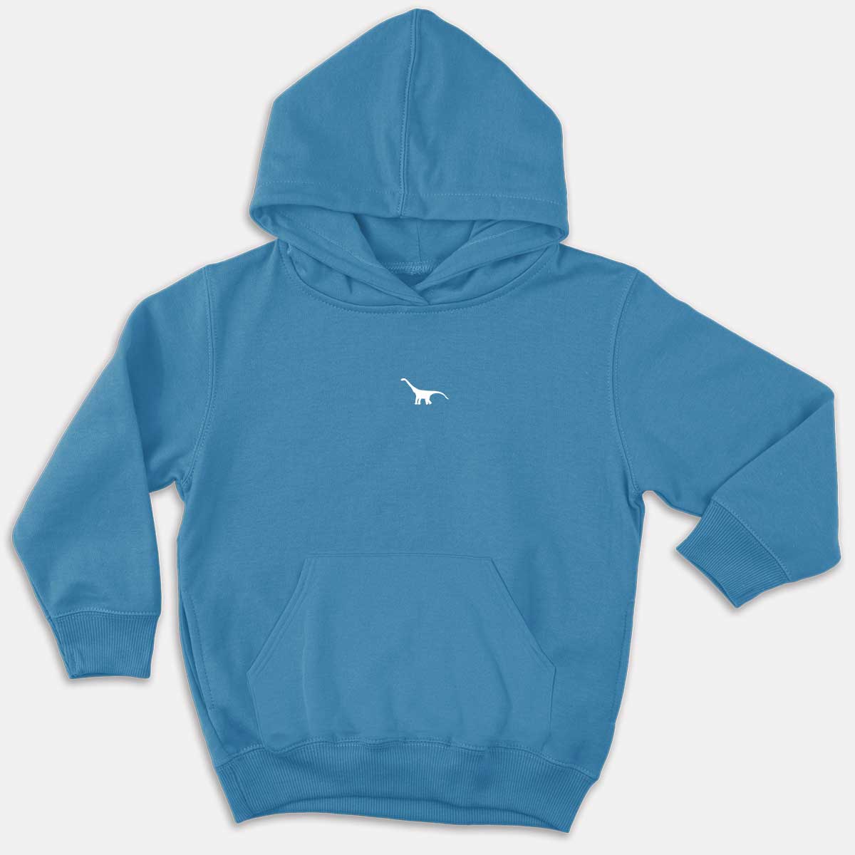 Tiny Embroidered Dinosaur Kids Hoodie (Unisex)