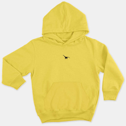 Tiny Embroidered Dinosaur Kids Hoodie (Unisex)