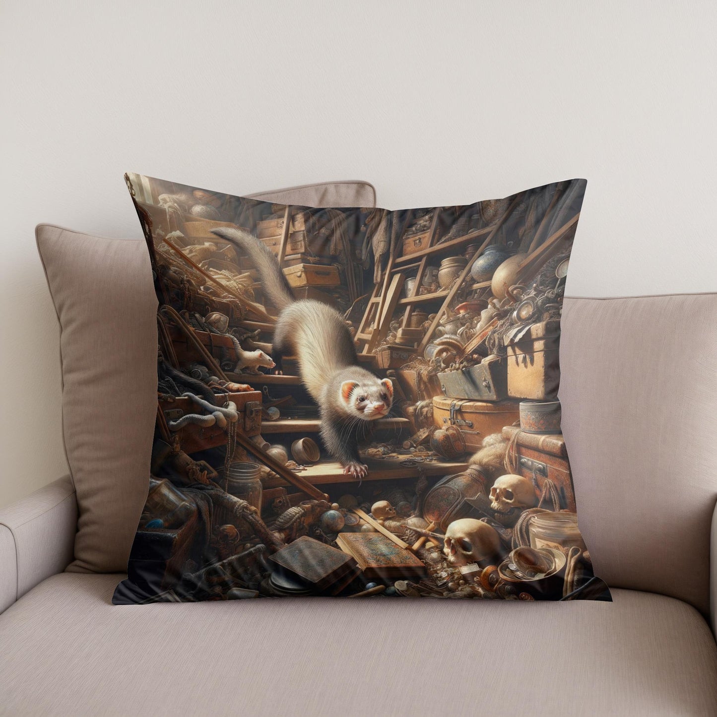Attic Explorer Cotton Cushion