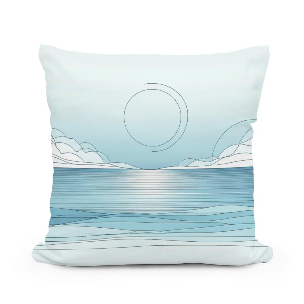 Ocean's Calm Cotton Cushion