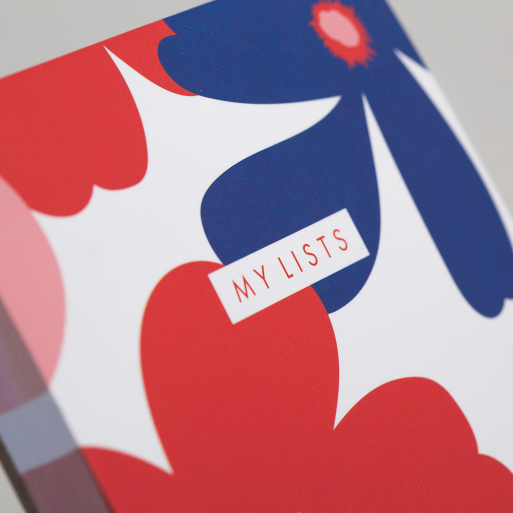 Matilda Myres | Slim List Pad with Magnetic Strip | Floral
