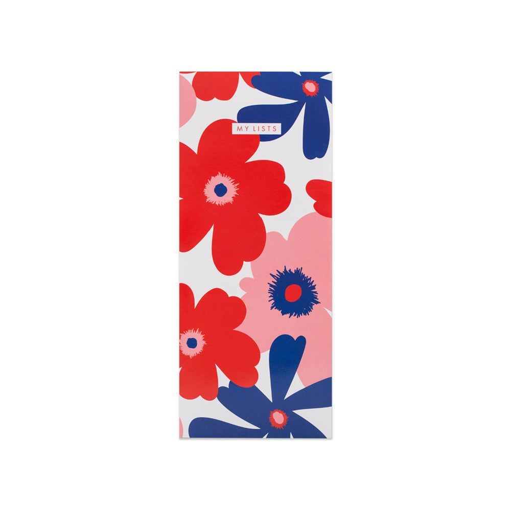 Matilda Myres | Slim List Pad with Magnetic Strip | Floral