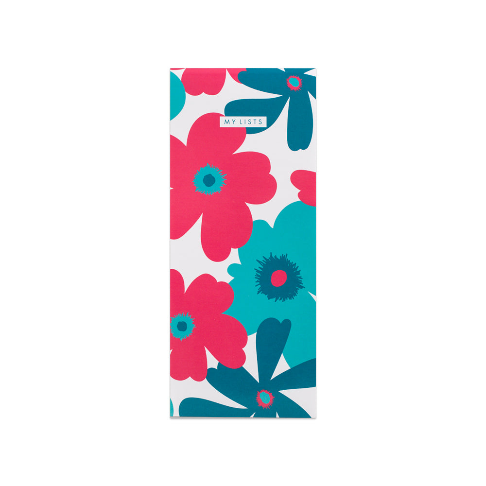 Matilda Myres | Slim List Pad with Magnetic Strip | Floral