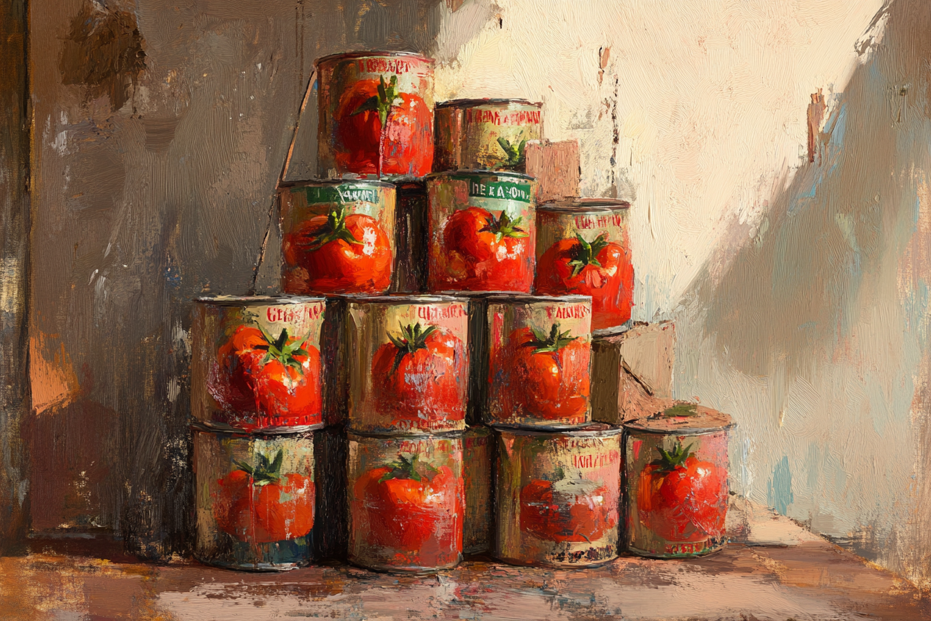 Tomato Pyramid Canvas