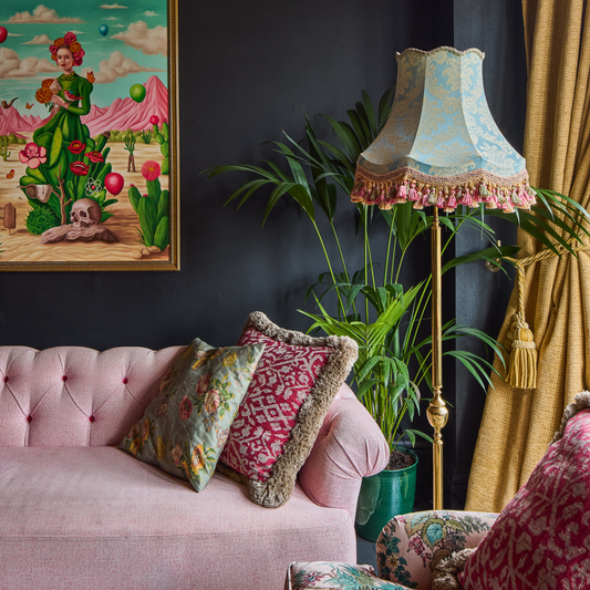The Topaz Damask Lampshade