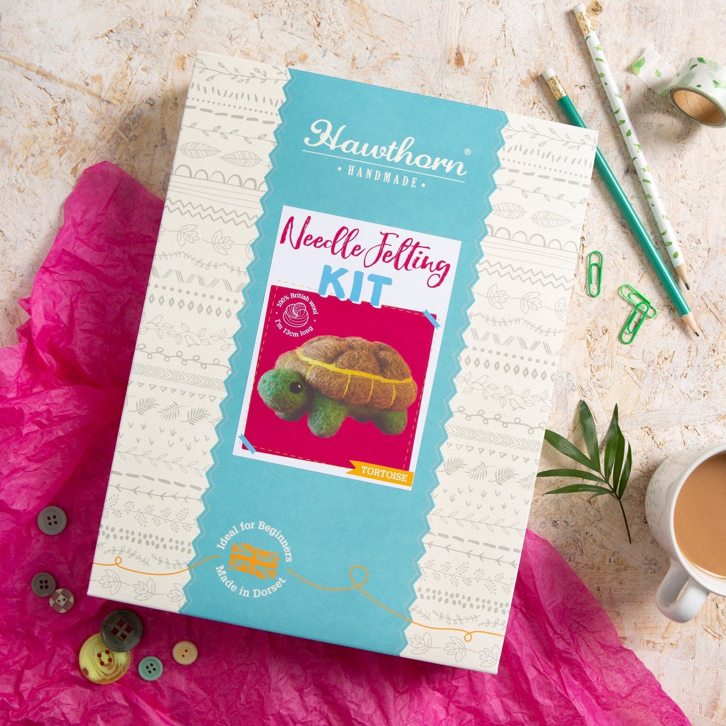 Tortoise Needle Felting Kit for Beginners