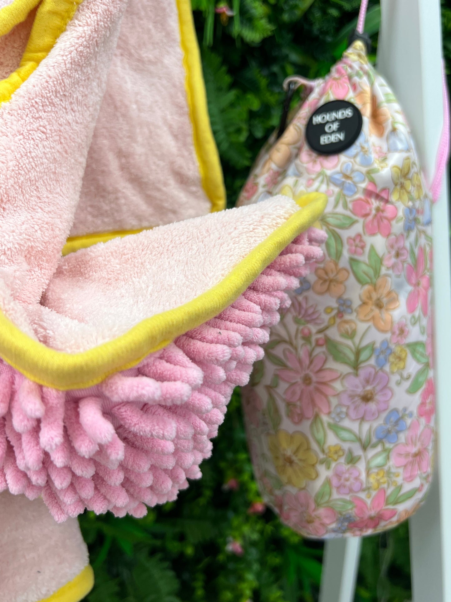 Pastel Petal Dog Towel