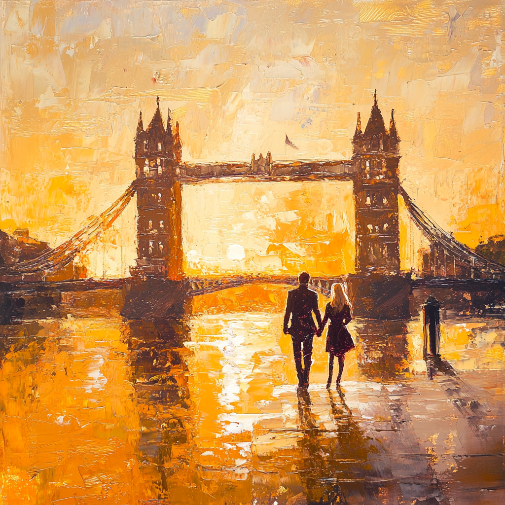 Tower Bridge Romance Canvas