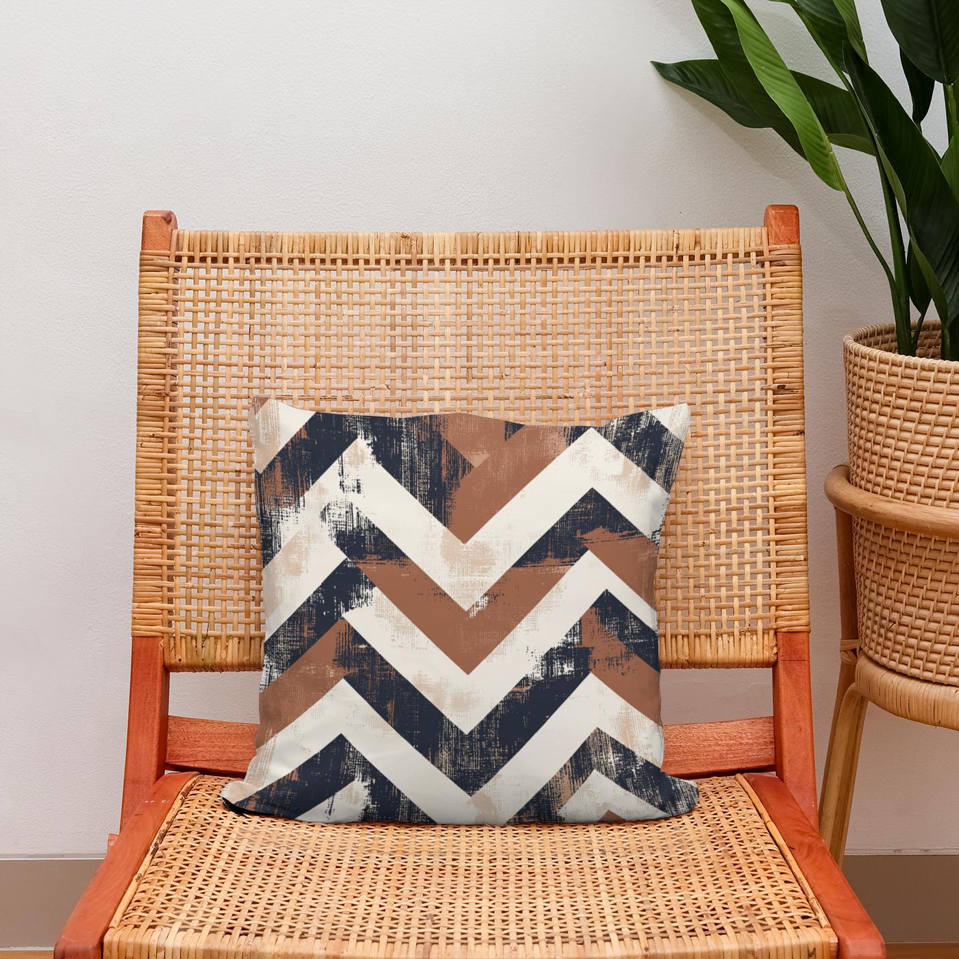 Tribal Zigzag Cotton Cushion
