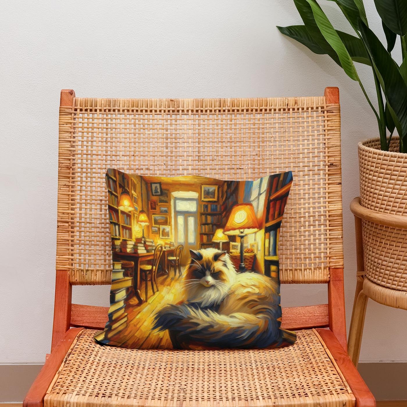 Bookshop Bliss Cotton Cushion