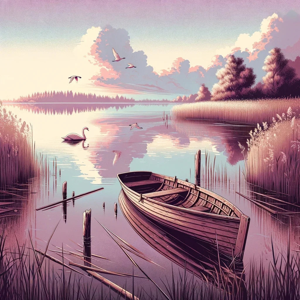 Tranquil Lake Reflections Canvas