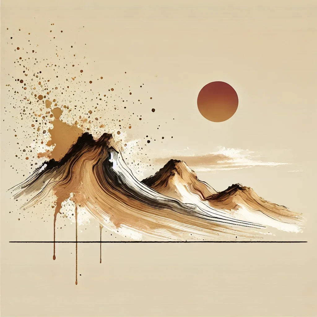 Tranquil Mountain Splash Canvas