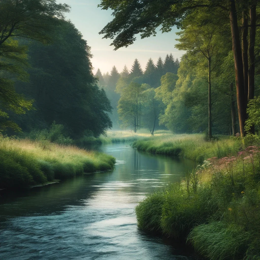 Tranquil River Canvas