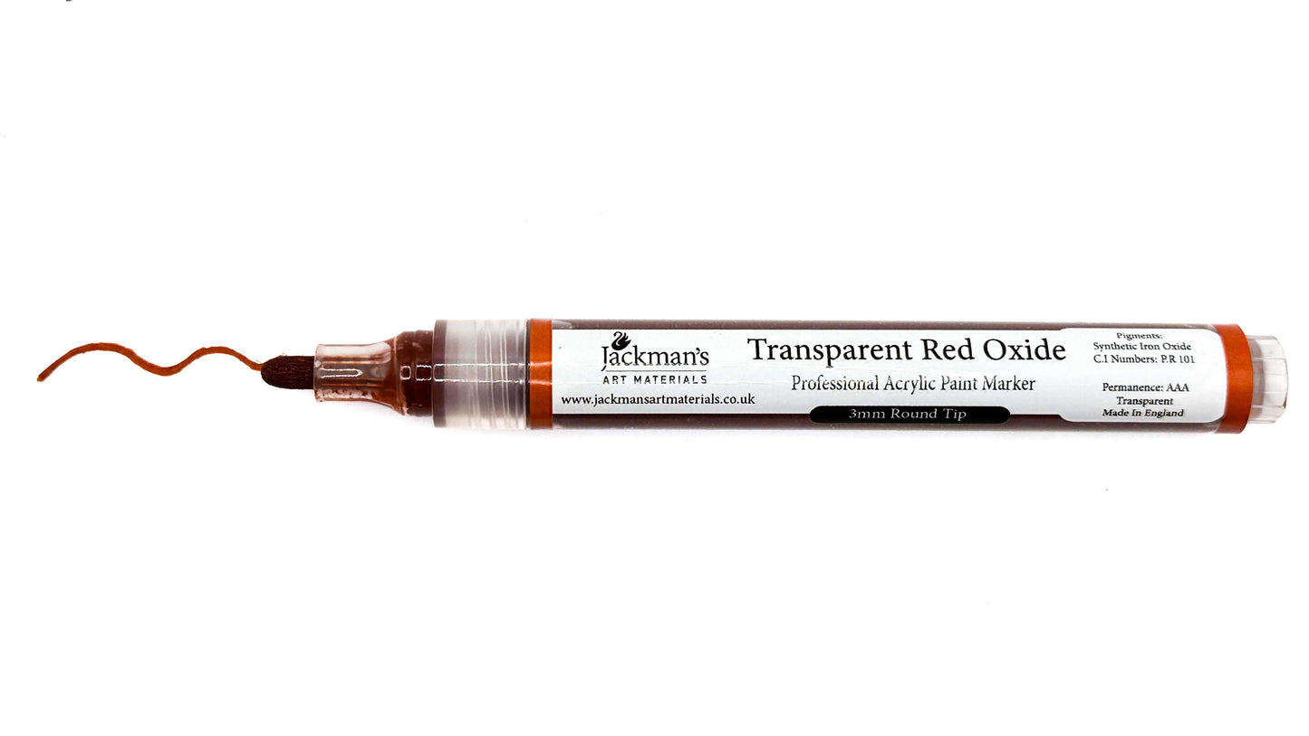 Transparent Red Oxide Acrylic Marker Pen