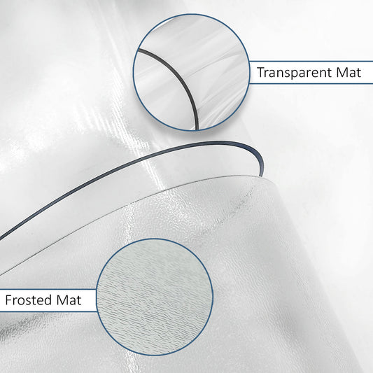 PVC Clear Desk Mat - Frosted