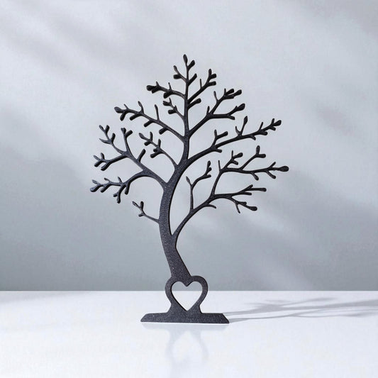 Minimalist Tree Decor with Heart | Scandinavian 3D Printed Ornament