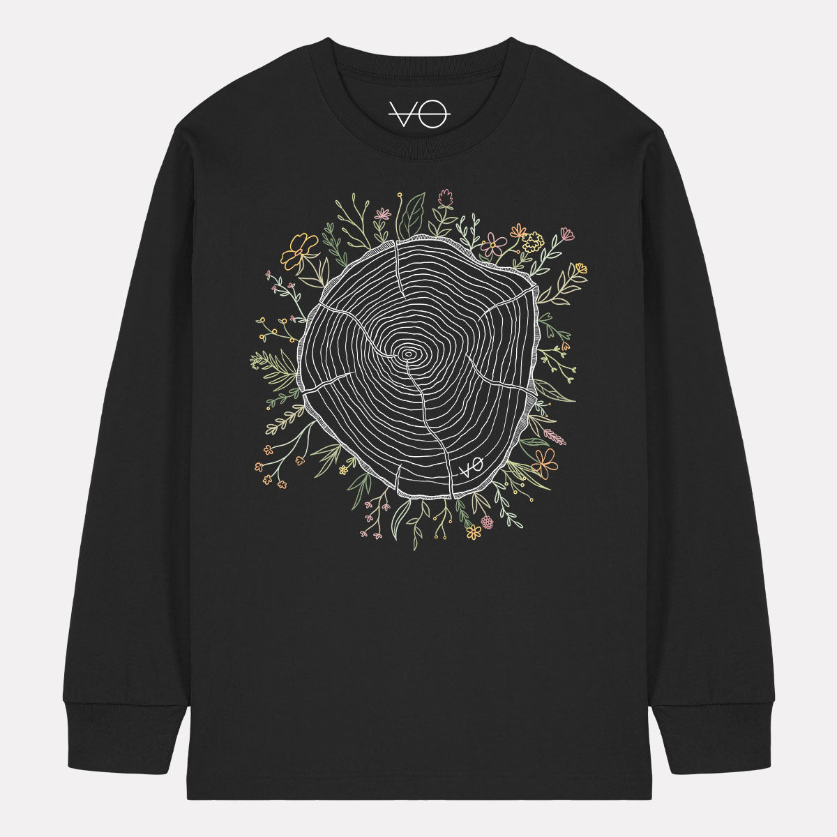 Tree Rings Long Sleeve T-Shirt (Unisex)