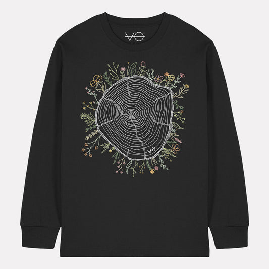Tree Rings Long Sleeve T-Shirt (Unisex)