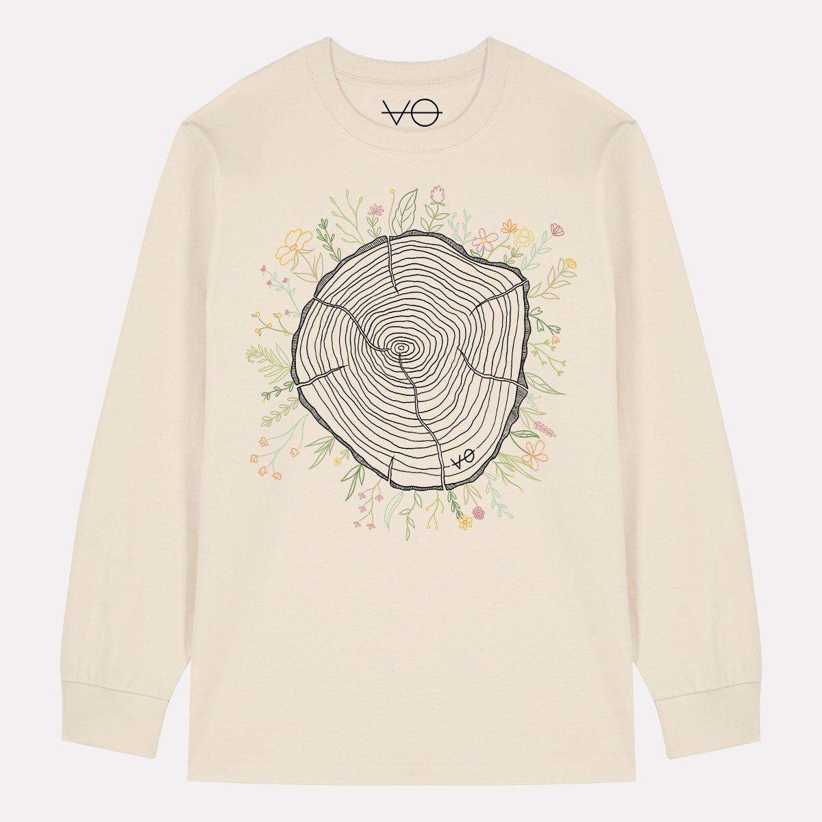 Tree Rings Long Sleeve T-Shirt (Unisex)