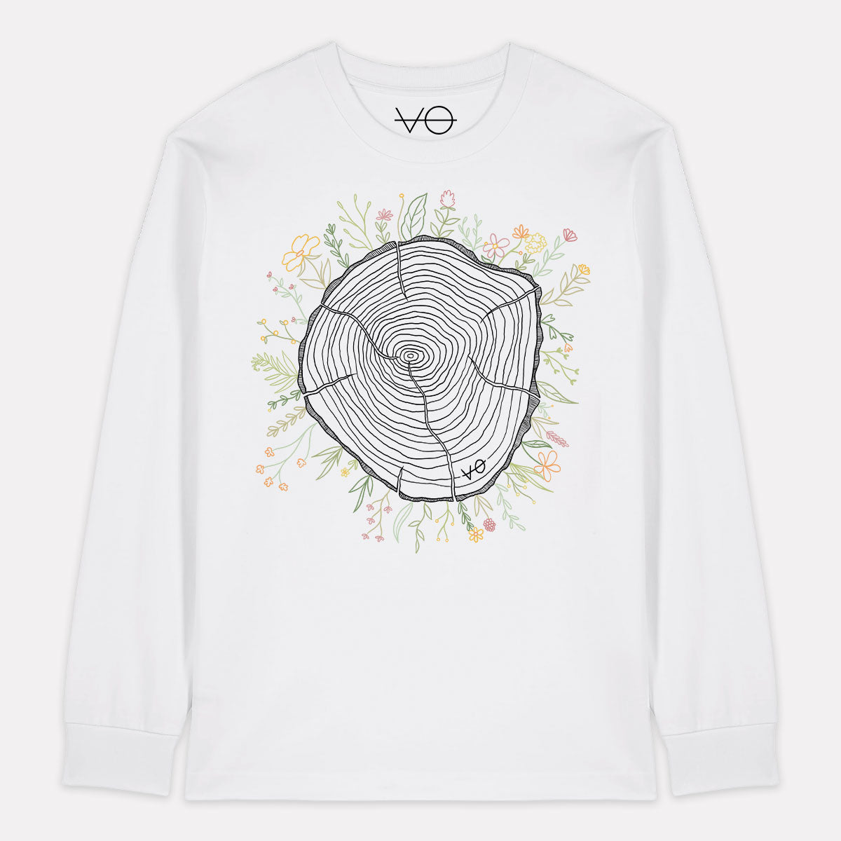 Tree Rings Long Sleeve T-Shirt (Unisex)