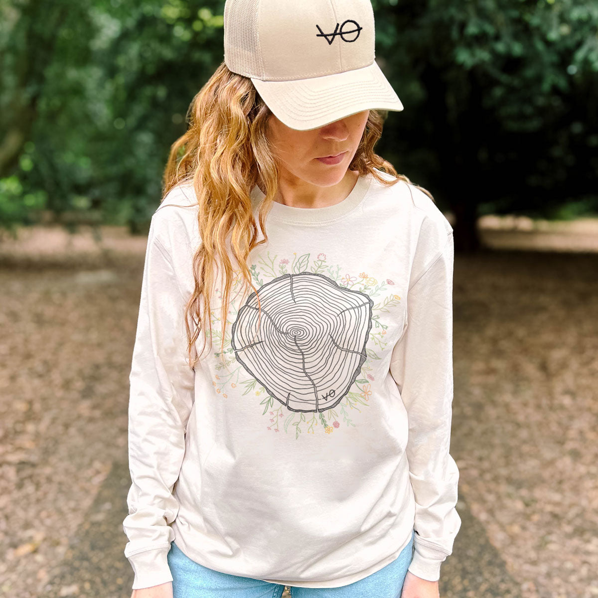 Tree Rings Long Sleeve T-Shirt (Unisex)