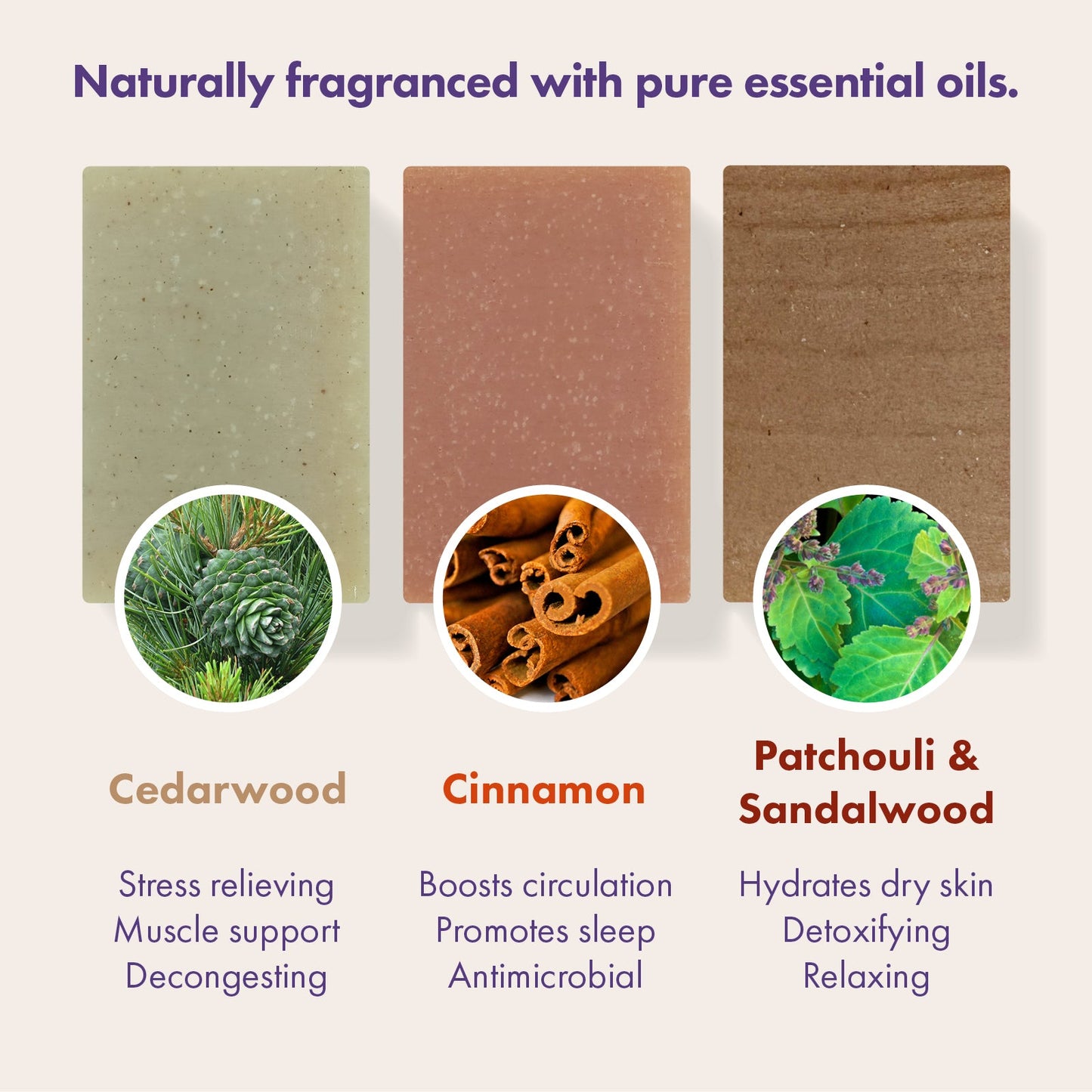 Trio Gift Set - Cedarwood, Cinnamon, Patchouli & Sandalwood