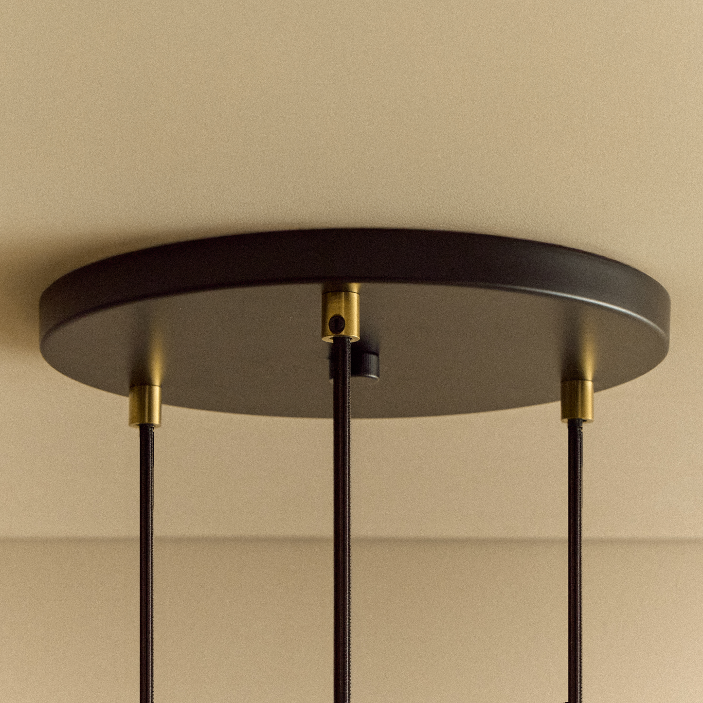 Triple Pendant in Walnut + Sphere IV