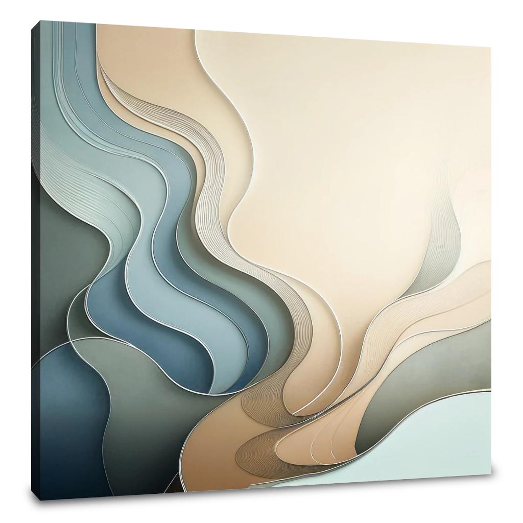 Serenity Shapes Canvas