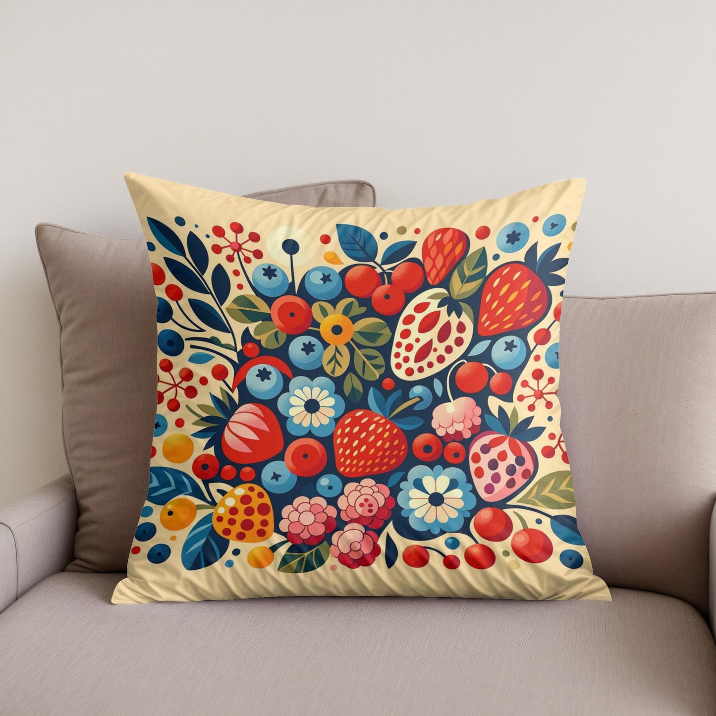 Berry Medley Cotton Cushion