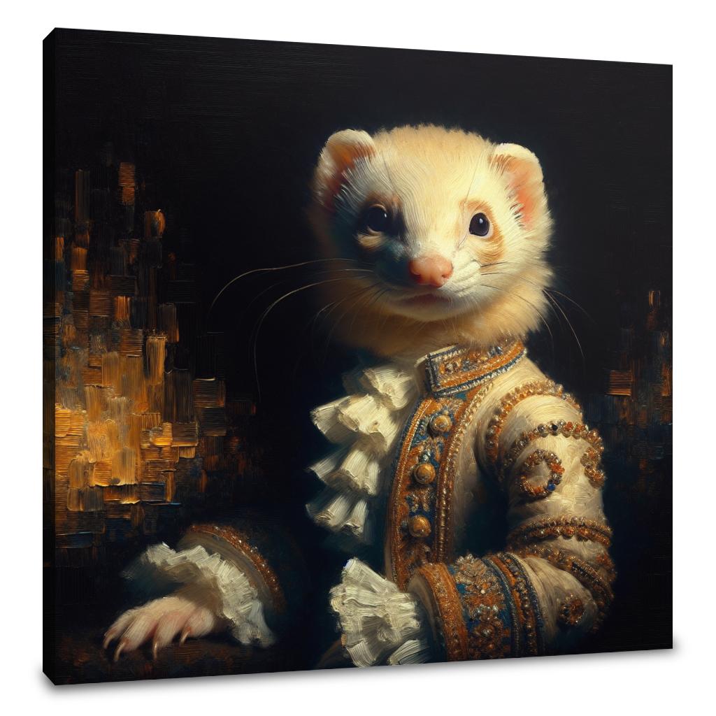 Regal Ferret Majesty Canvas
