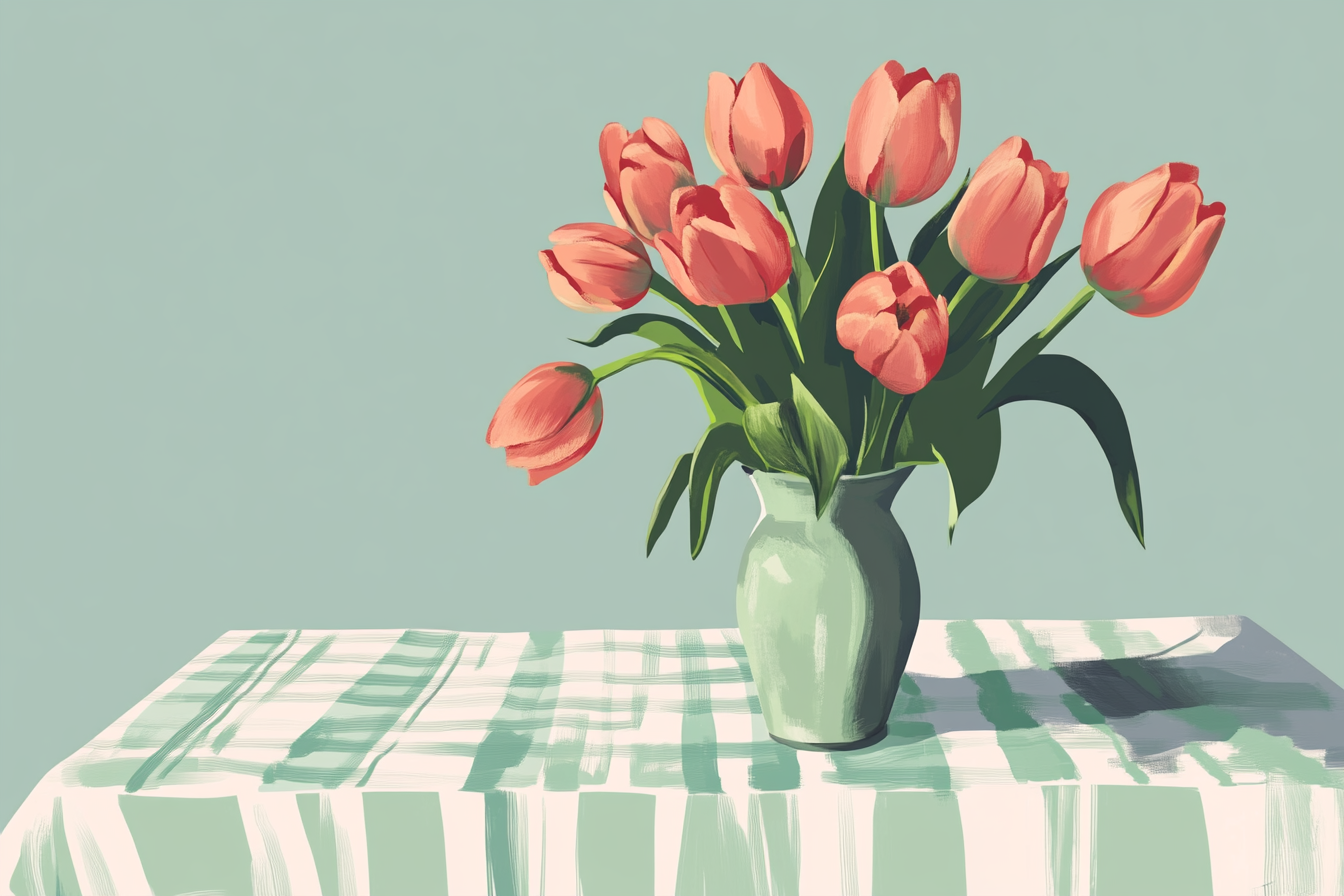 Tulip Vase Blanket