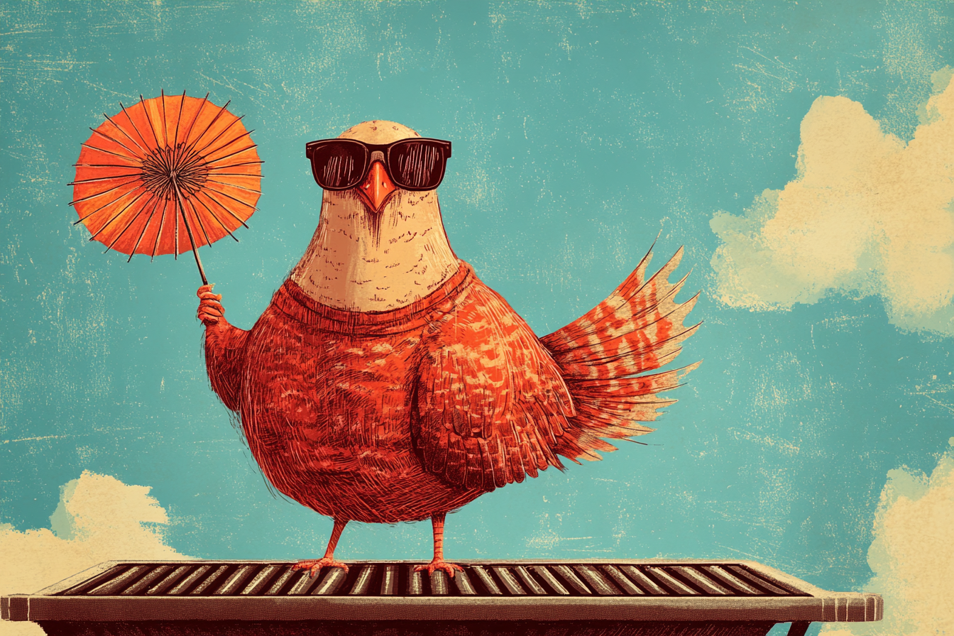 Turkey on the Grill Canvas