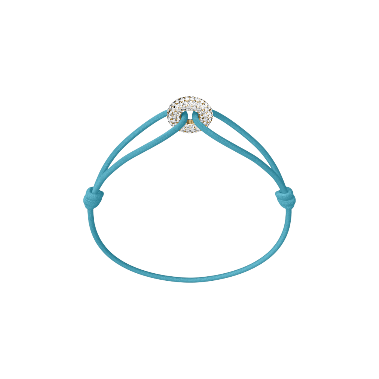 Mini Golden Soho Pavé Cord Bracelet