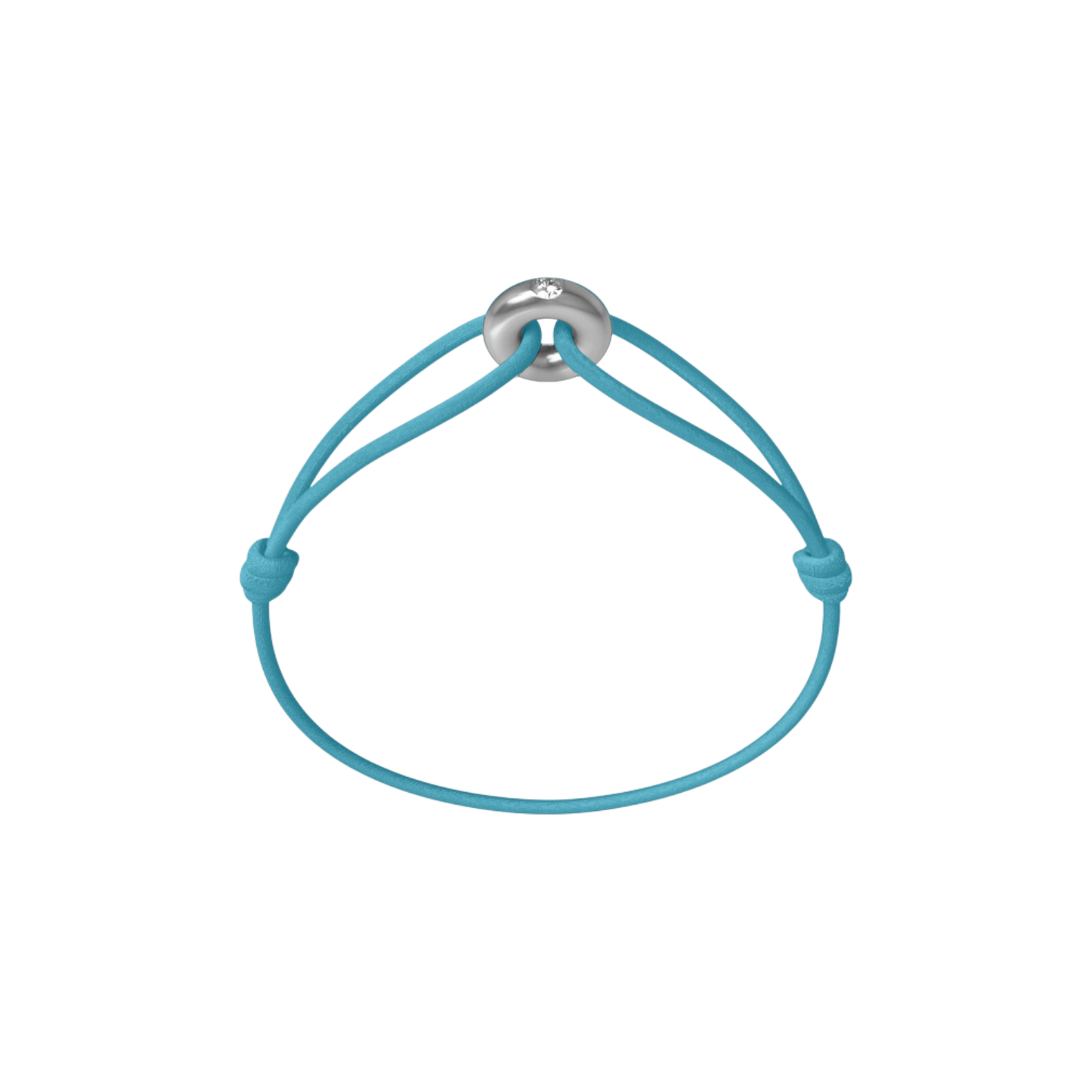 Mini Silver Soho Diamond Cord Bracelet